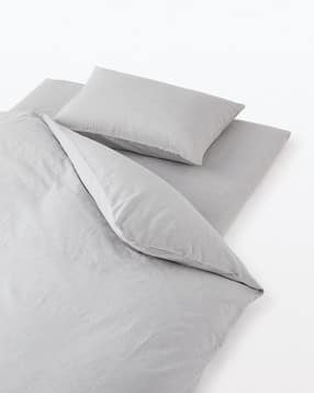 muji Washed Cotton Flat Sheet Q-picture-21