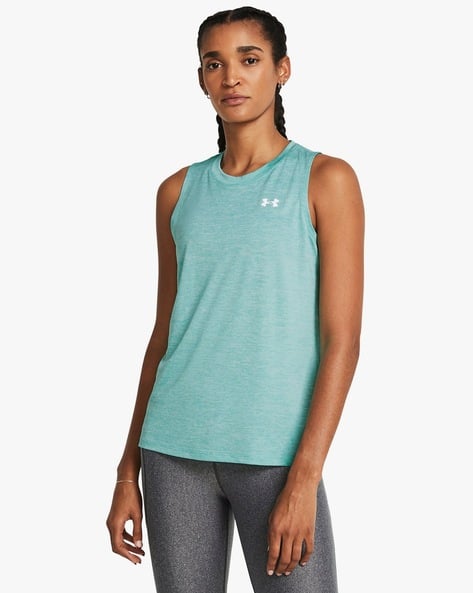 Women Tech Twist Loose Fit Tank Top