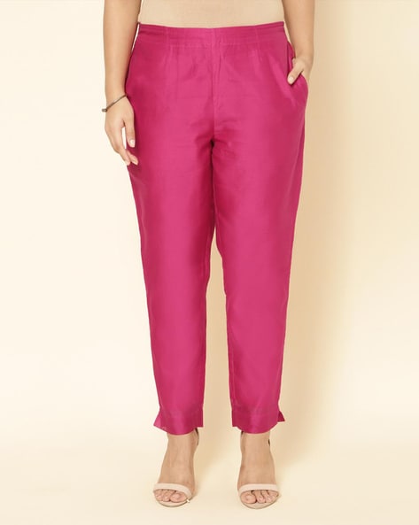 Women Ankle-Length Pants with Insert Pocket Price in India