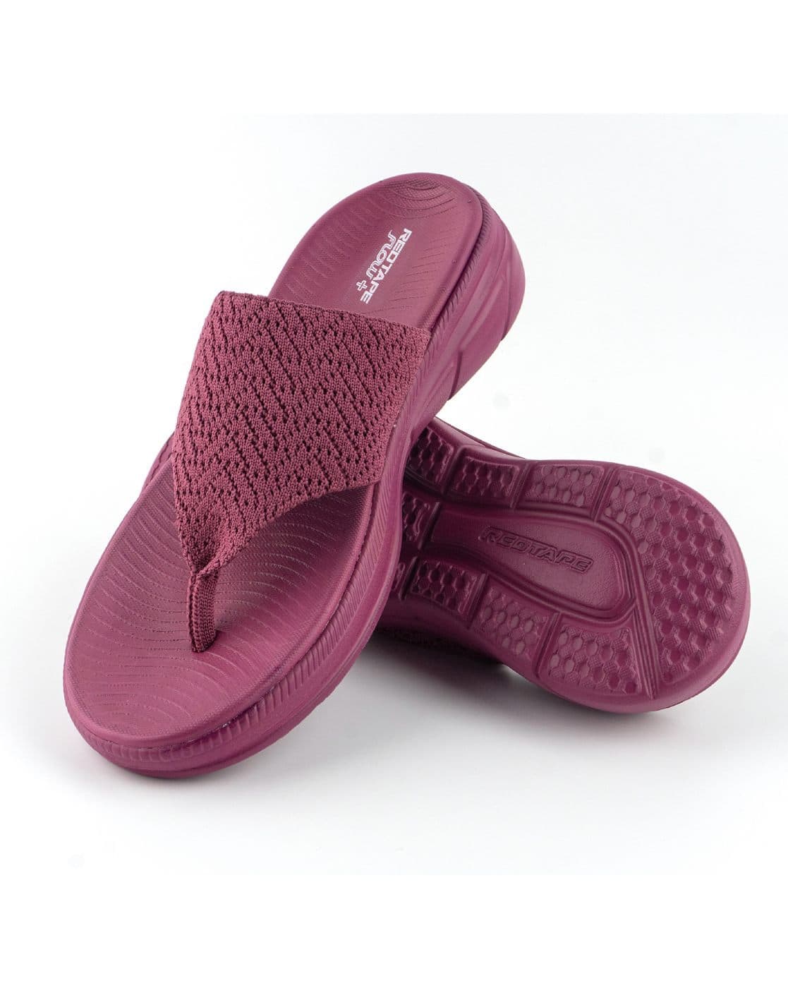 Sleepers Women's Jade Dotted Full Slippers - Fuchsia/Multi Color, Size 10 US, Rubber Sole - View #3