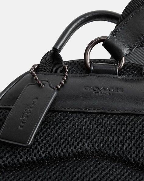 Coach Track Leather Crossbody Messenger Bag in Colorblock Blue Navy Orange  | eBay