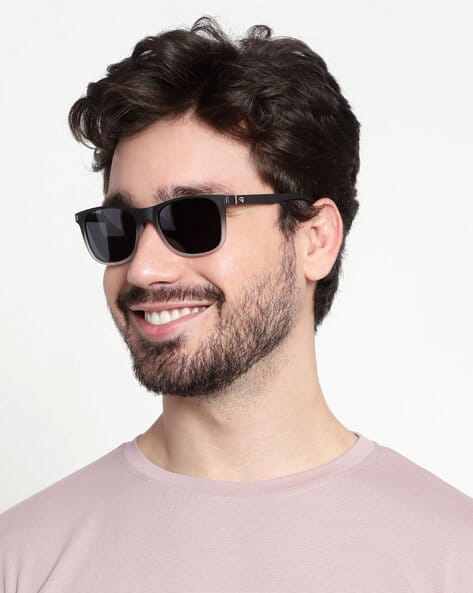 Unisex Polarised Lens Full-Rim Wayfarer Sunglasses