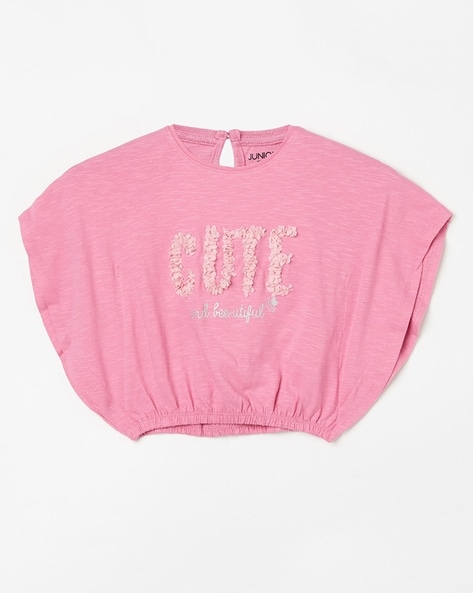 Buy Pink Tshirts for Girls by Juniors by Lifestyle Online Ajio