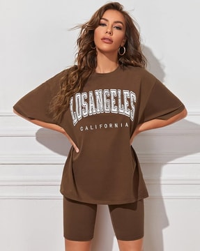 Buy Brown Tshirts for Women by GLITO Online Ajio