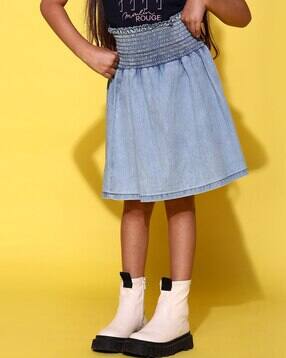 tales & stories A-Line Skirt with Elasticated Waist-picture-14