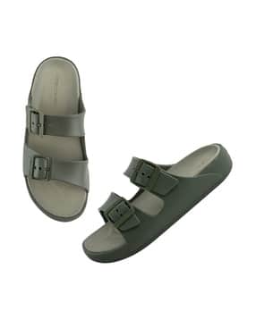 red tape Open-Toe Slip-On Flat Slides-picture-36