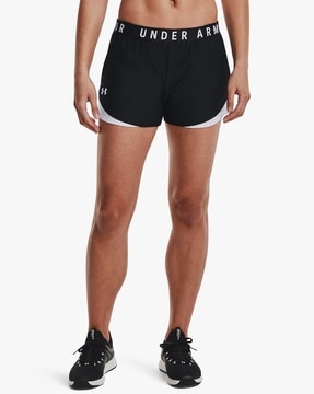 Under Armour Women's Play Up 3.0 Printed Shorts - Black, MD