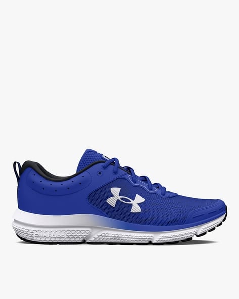 Buy Under Armour Men Charged Assert 10 Running Shoes Blue Color