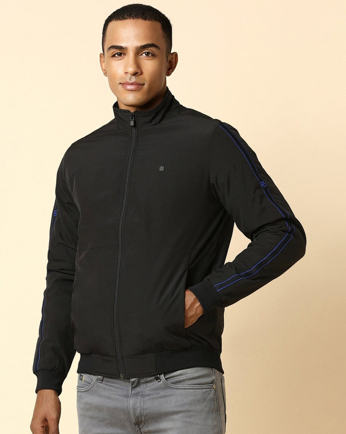 Buy Black Jackets & Coats for Men by ALLEN SOLLY Online | Ajio.com