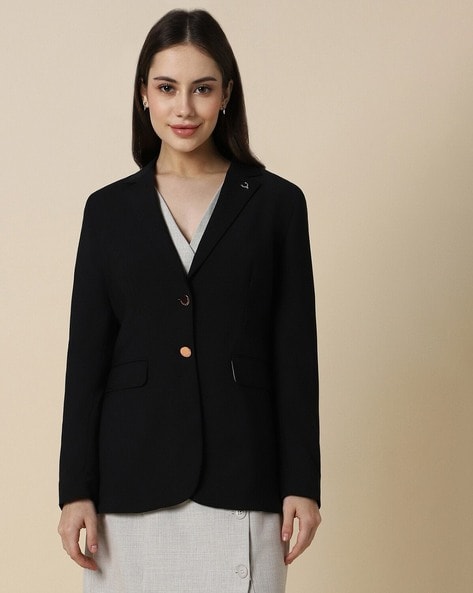 Buy Black Blazers Waistcoats for Women by ALLEN SOLLY Online Ajio