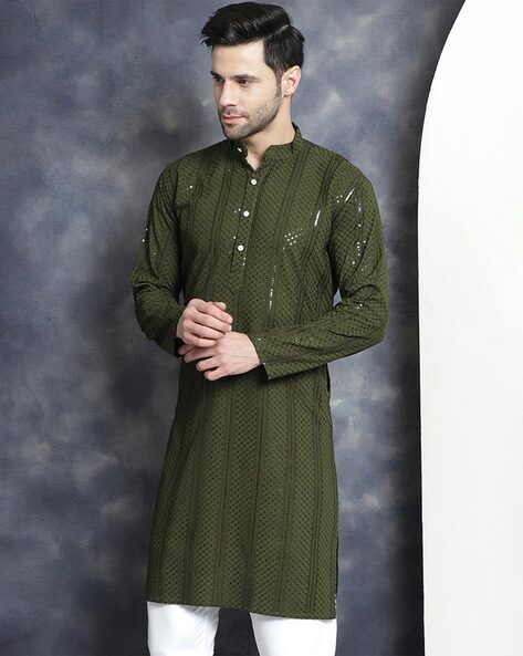 Buy Mehndi Kurtas for Men by JOMPERS Online Ajio