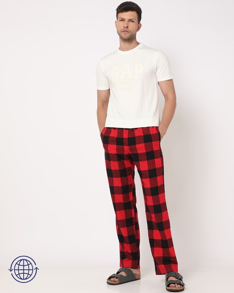 Buy BOMBAY TROOPER CHRISTMAS RED CHECKERED FLANNEL PANTS FOR MEN at  Amazon.in