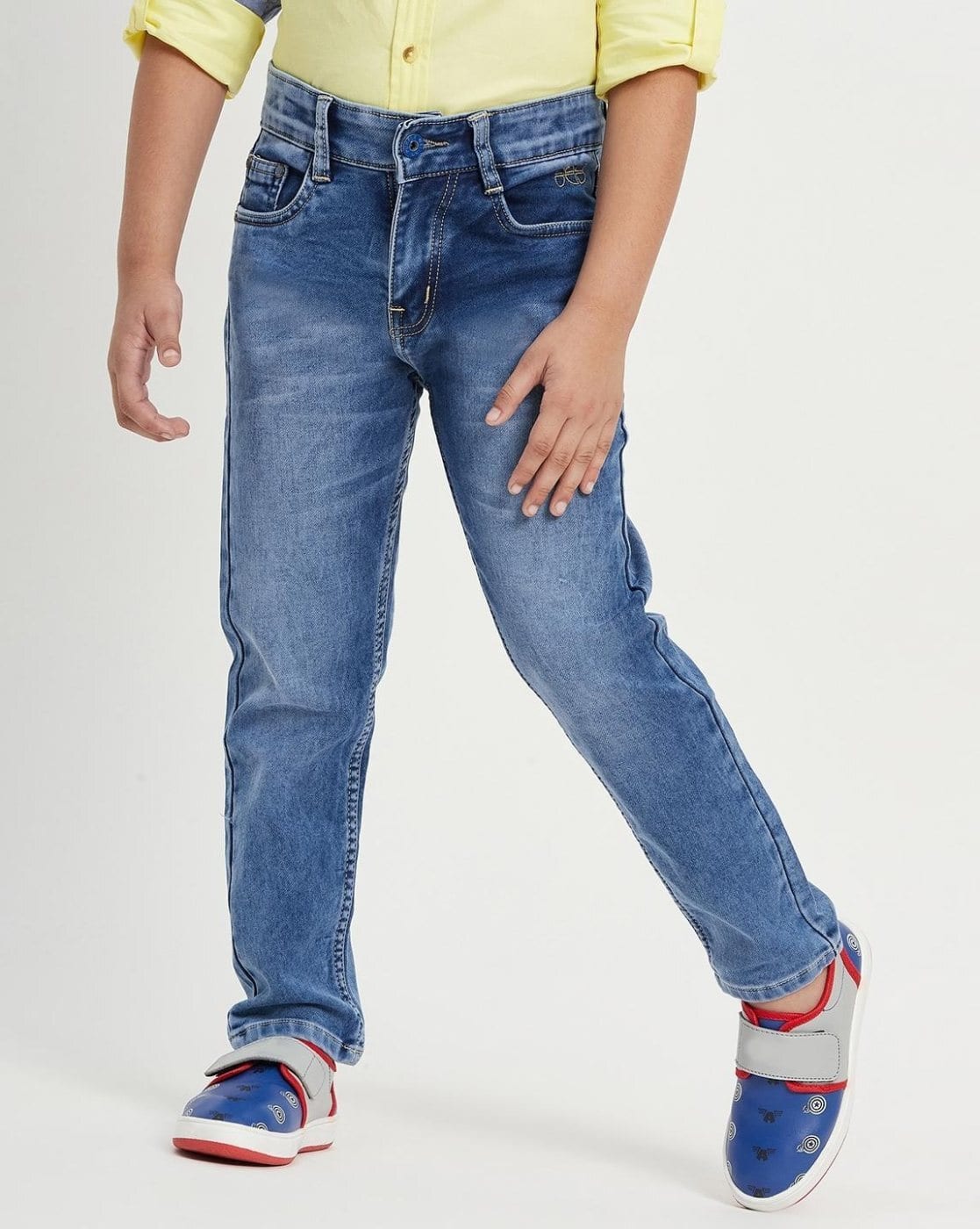 Boys Jeans with Button Closure - Main Image