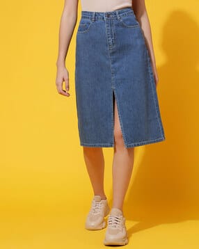 belliskey Women Straight Skirt with Insert Pockets-picture-35