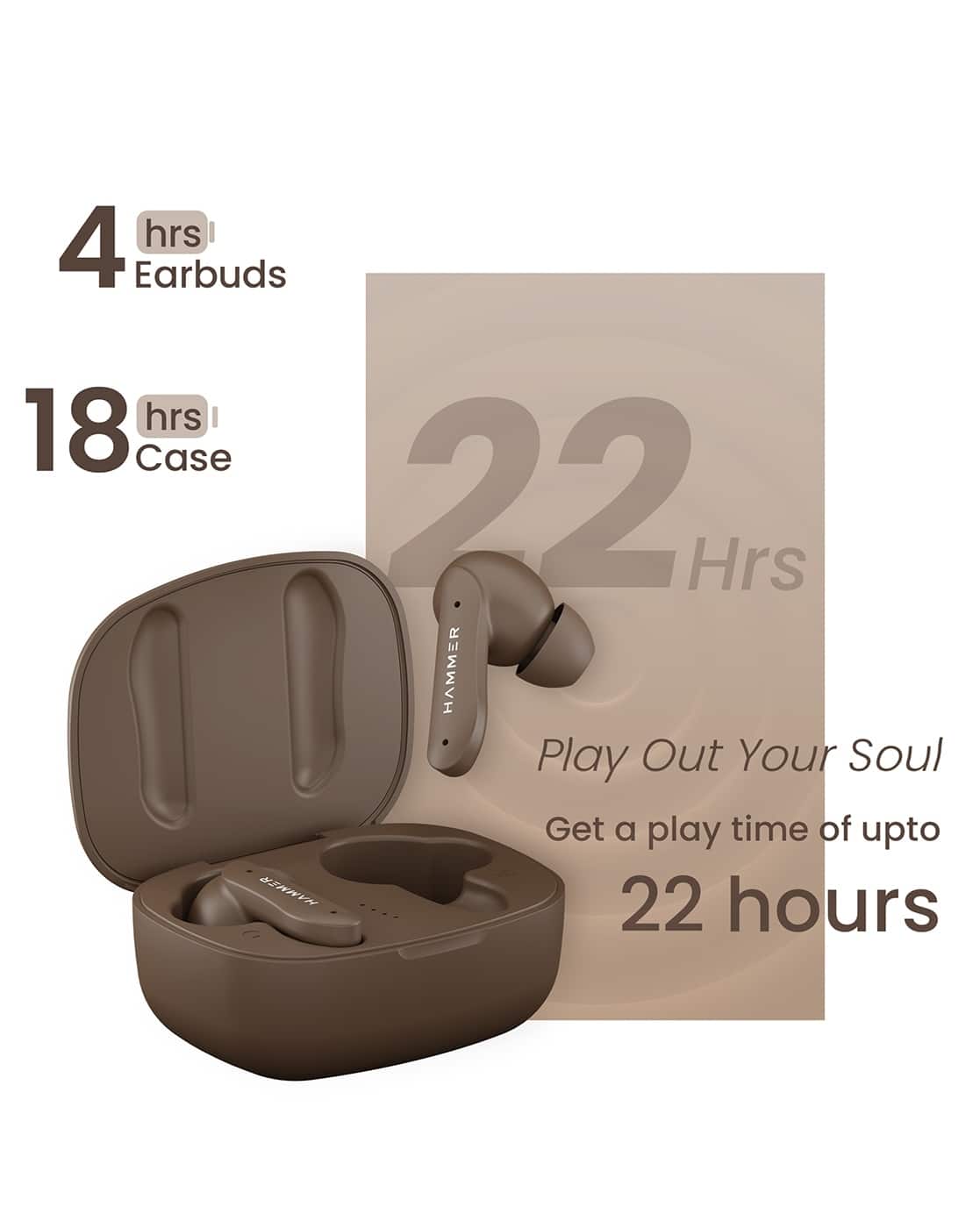 Buy Mocha Brown Headphones for Tech by Hammer Online