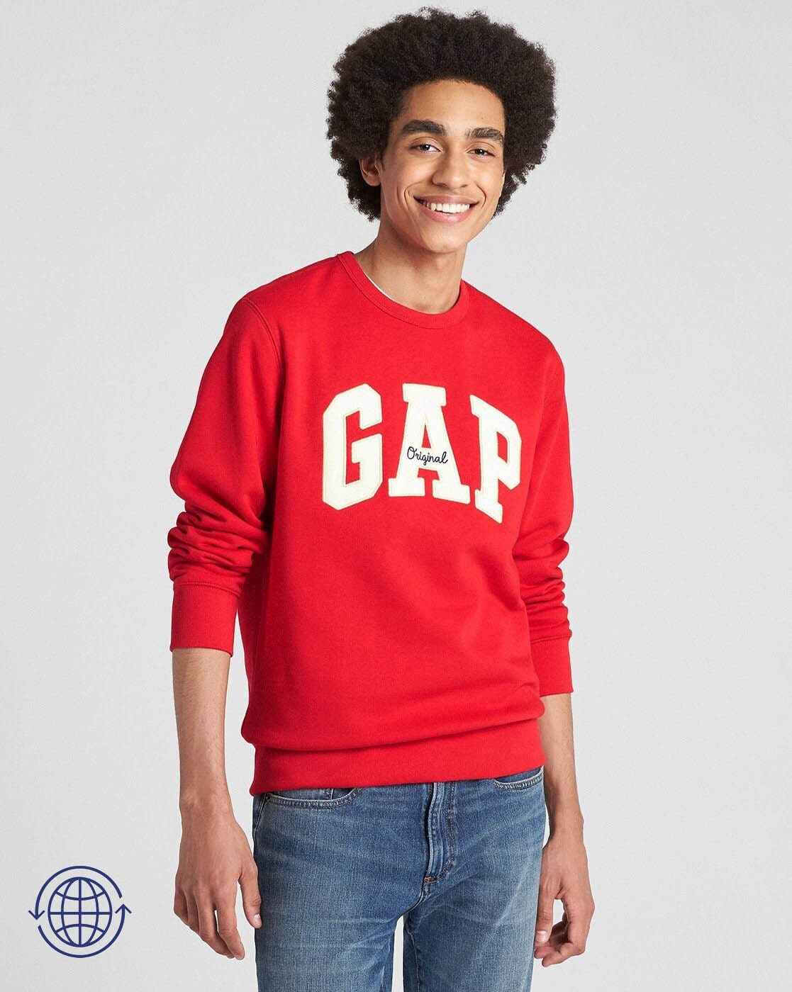 Logo Print Crew Neck Sweatshirt