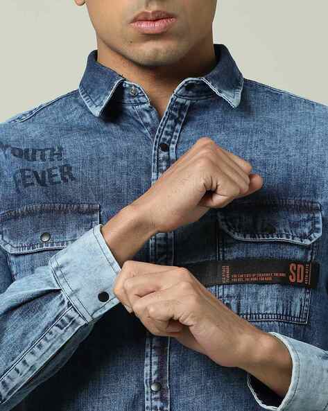 Denim Jeans Sin Denim Shirt Price Buy Indigo Shirts For Men By SIN