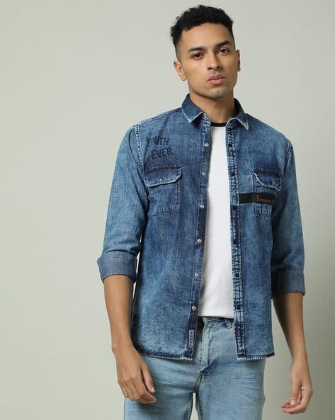 Buy Indigo Shirts for Men by SIN Online