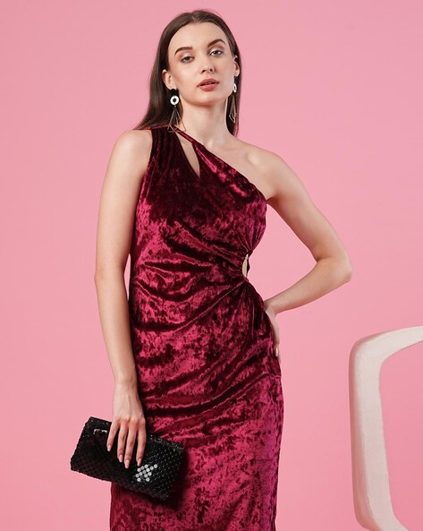 Buy Maroon Dresses for Women by GLOBUS Online Ajio