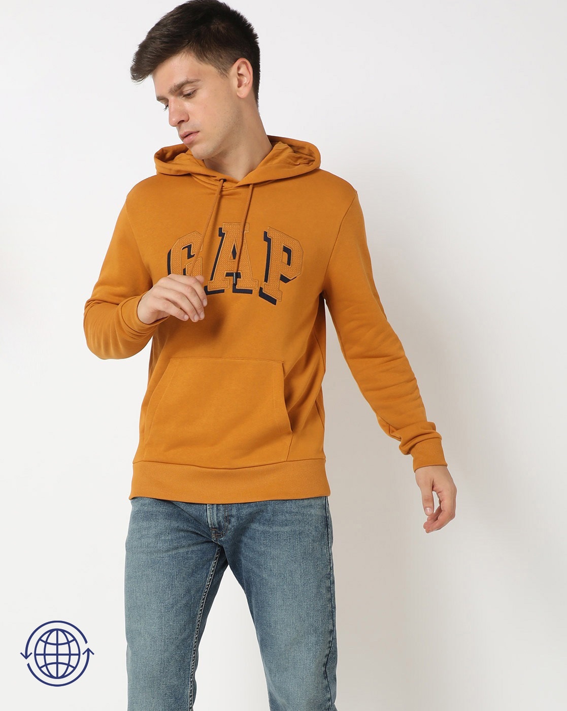 Dark mustard hoodie online