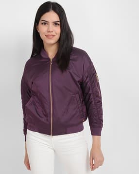 allen solly Women Regular Fit Bomber Jacket-picture-16