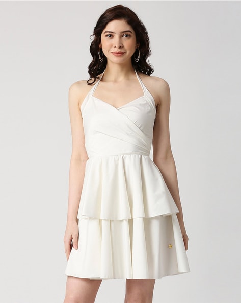 Buy Women's White Halterneck Dresses Online