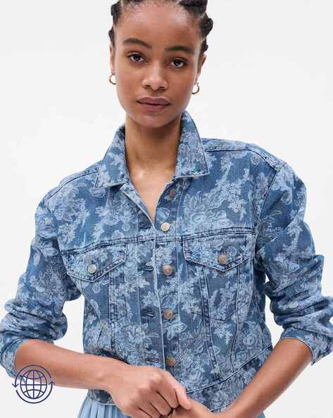 Gap jean hot sale jacket women