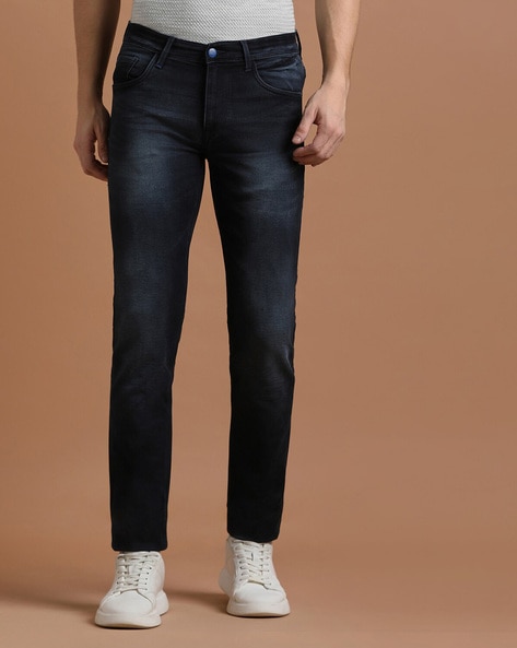 Men Mid-Wash Skinny Fit Jeans