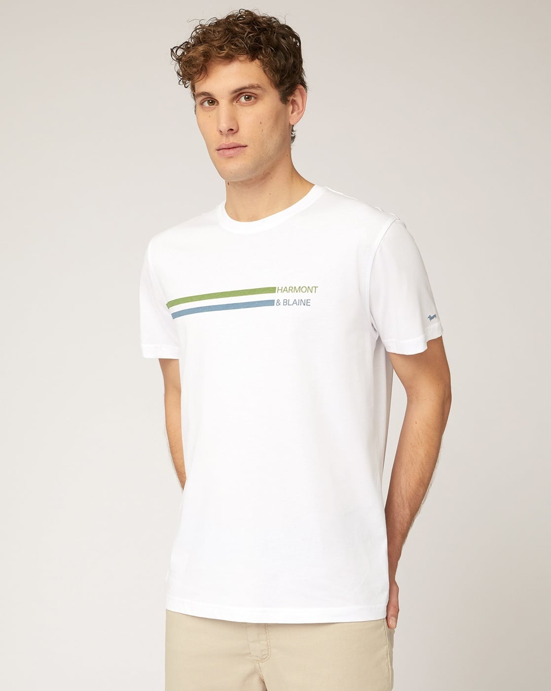 Buy Harmont & Blaine Printed Logo Regular Fit T-Shirt
