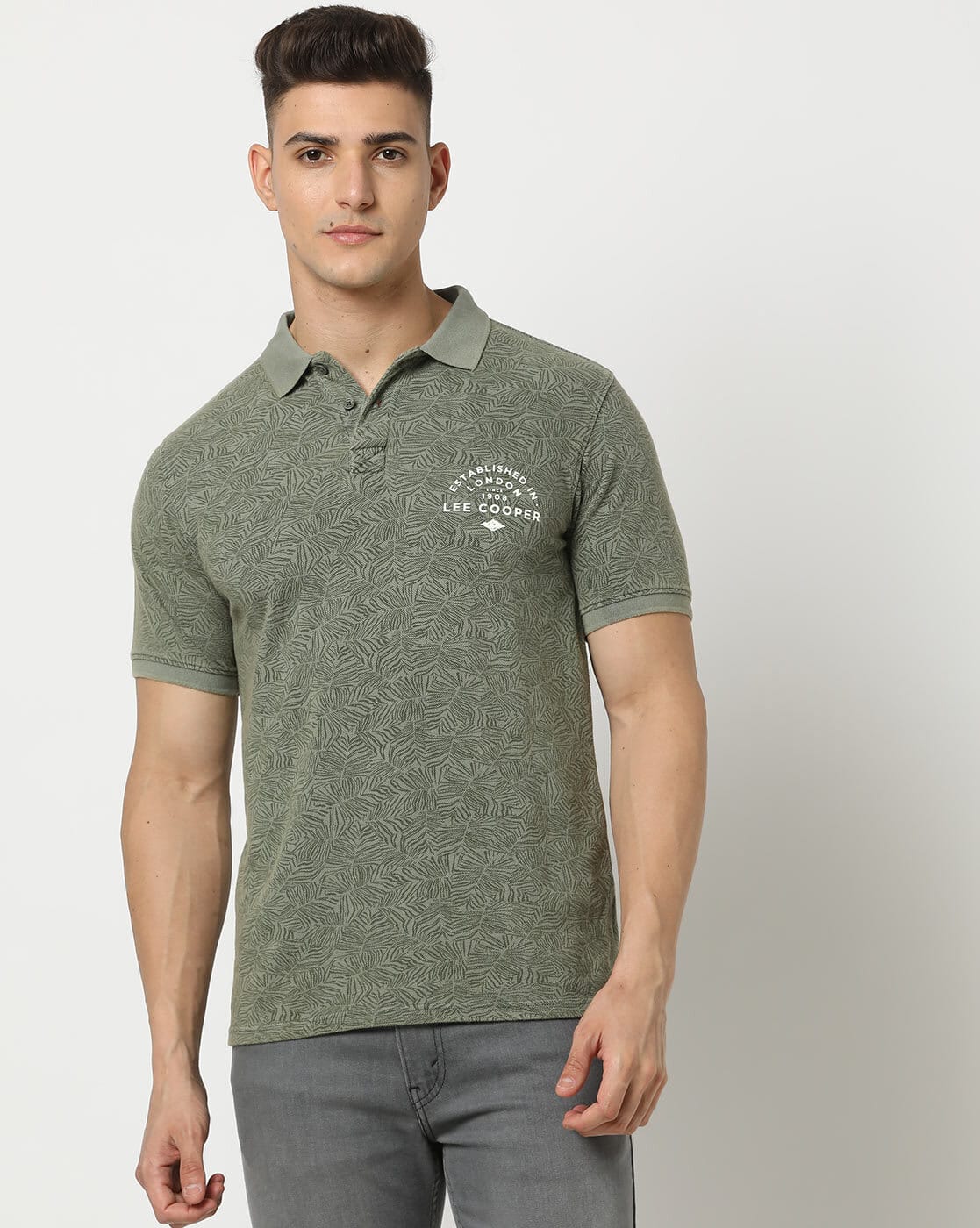 Buy Olive Tshirts for Men by LEE COOPER Online | Ajio.com