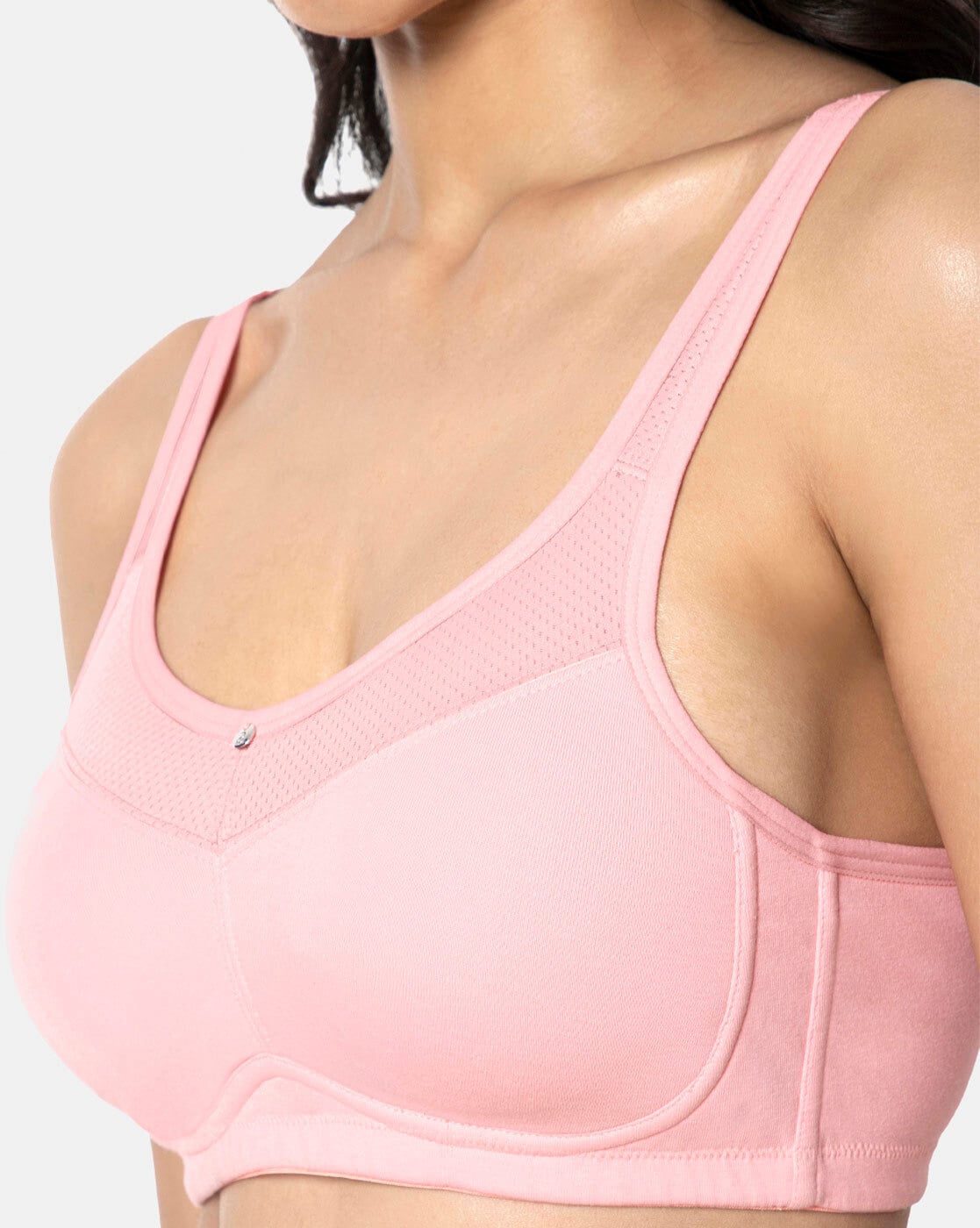 Buy Amante All Day Comfort Double Layered Non Wired Full Coverage Super Support  Bra - Sandalwood at Rs.495 online