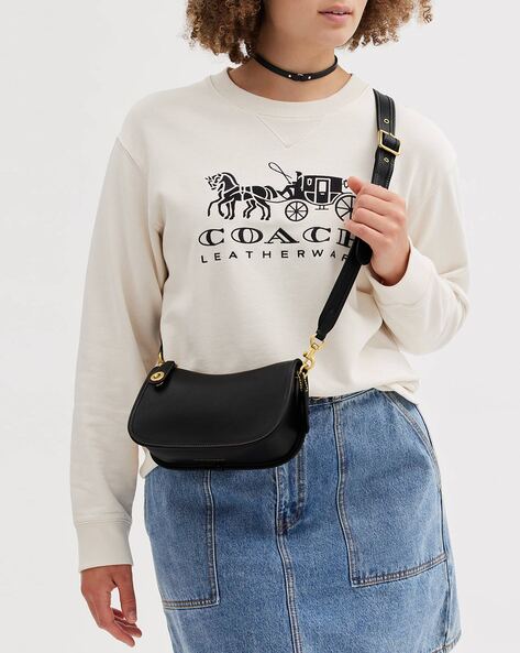 Black coach sling online bag