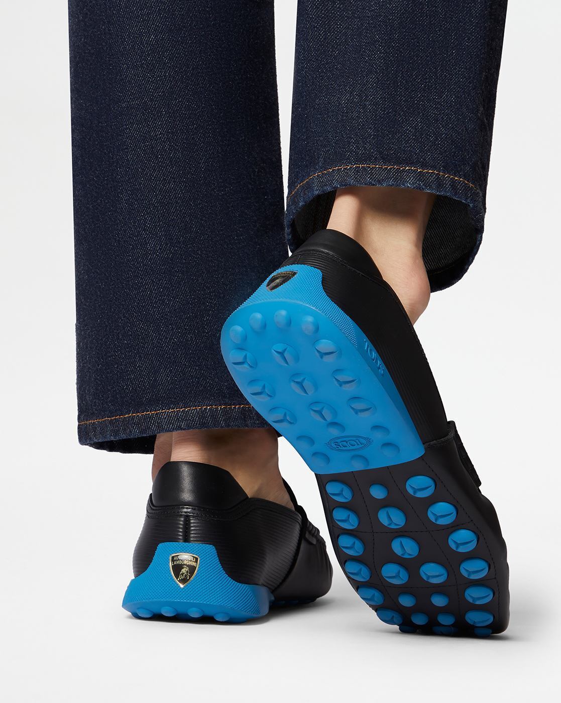 Buy Tod s Lamborghini Driver Shoes Blue Color Men AJIO LUXE