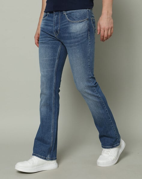 Men Kasperr Mid-Wash Slim Fit Jeans