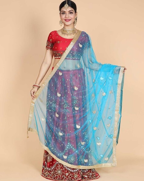 Women Embroidered Dupatta Price in India