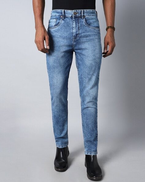 High Star Straight Fit Mid-Rise Jeans