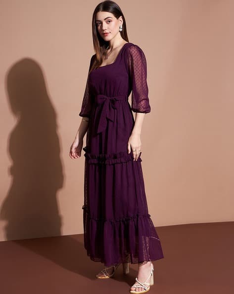 Buy Burgundy Dresses for Women by Deewa Online | Ajio.com