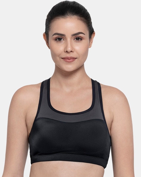 Buy BlissClub Black Flex-It Moulded Sports Bra for Women's Online