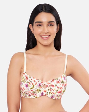 Non-Padded Non-Wired Full Coverage Lace Concealer T-Shirt Bra - BRA92201