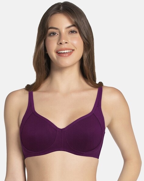 Buy Zivame True Curv Double Layered Non Wired Full Coverage Minimiser Bra -  Black at Rs.822 online