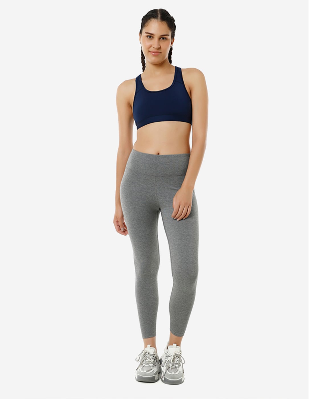 Colourblock Zip-Front Sports Bra