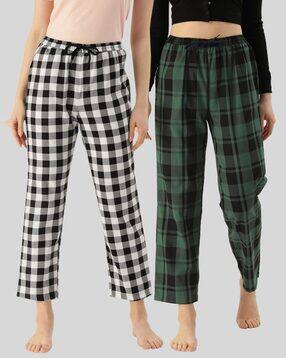 kryptic Women Pack of 2 Checked Relaxed Fit Pyjamas-picture-15
