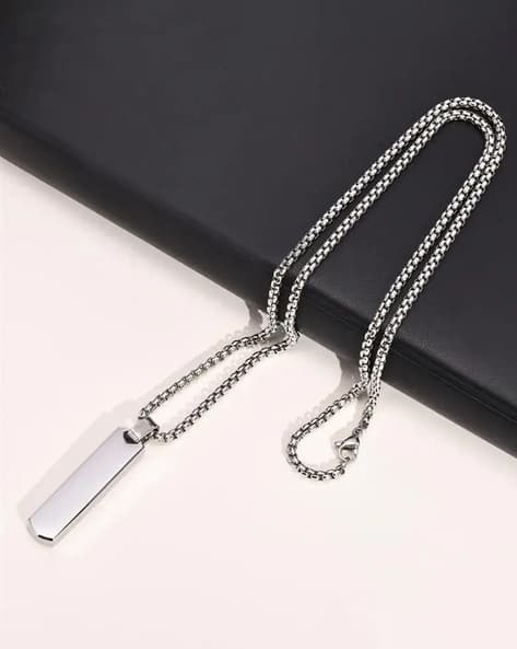 Buy Silver Chains for Men by Fashion Frill Online