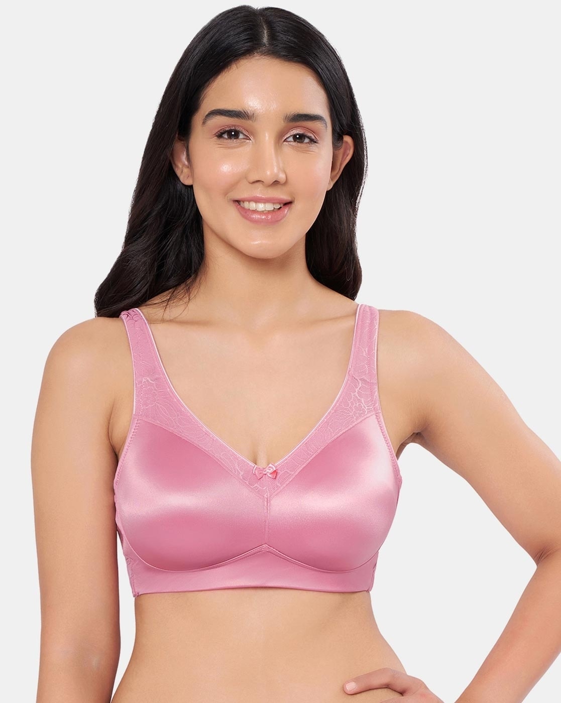 Buy Wacoal Padded Non-Wired Full Coverage T-Shirt Bra - Pink at Rs