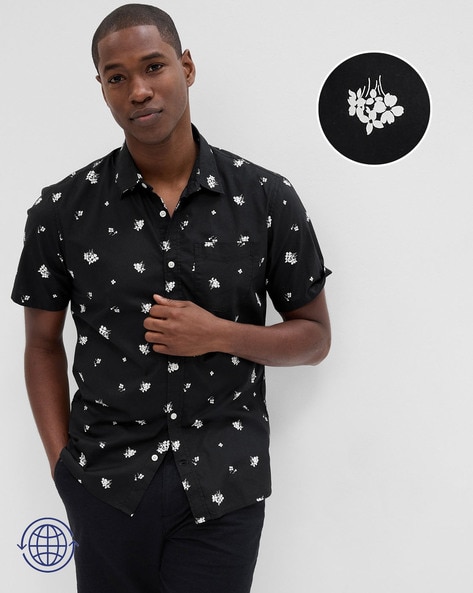 Gap floral shirt discount