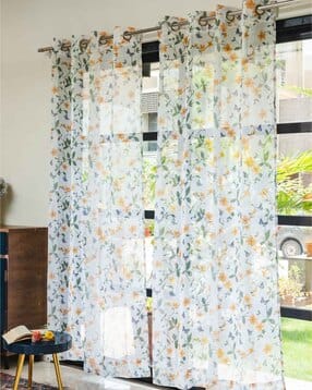 urban space Pack of 2 Floral Print Door Curtains-picture-10