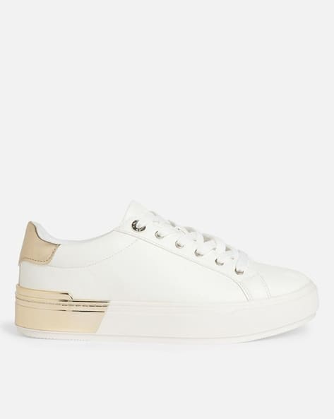 Buy Gold White Sneakers for Women by Aldo Online