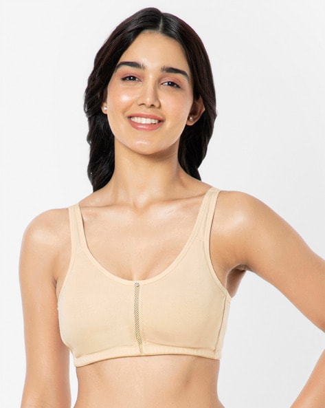 Basics Double Layered Non-Wired Non-Padded Full Coverage Super Support Bra