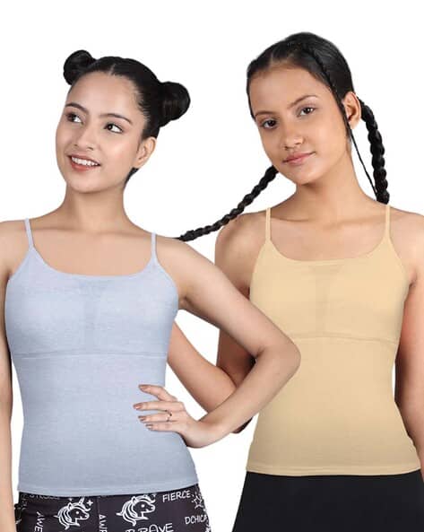 【未使用】Chika Kisada TANK TOP Buy Dchica Pack of 2 Girls Tank Top Online | Ajio.com