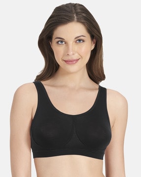 Buy Amante Single Layered Non Wired Full Coverage T-Shirt Bra - Black at  Rs.695 online